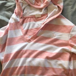 Pink and white Black dog sweatshirt